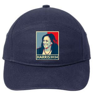 Kamala Harris 2024 Retro Usa Election 7-Panel Snapback Hat