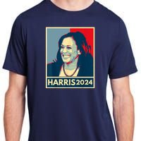 Kamala Harris 2024 Retro Usa Election Adult ChromaSoft Performance T-Shirt