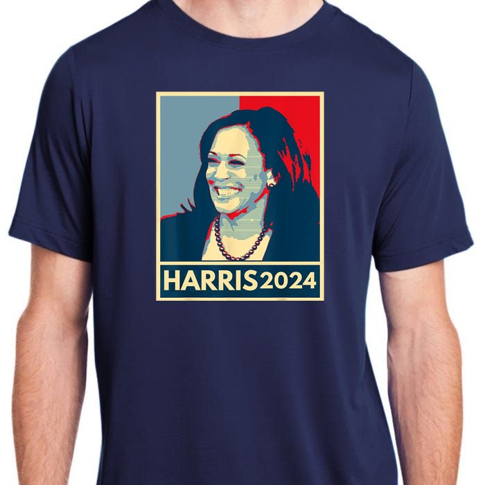 Kamala Harris 2024 Retro Usa Election Adult ChromaSoft Performance T-Shirt