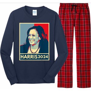 Kamala Harris 2024 Retro Usa Election Long Sleeve Pajama Set