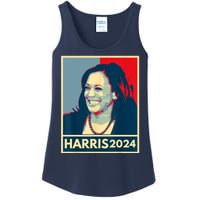 Kamala Harris 2024 Retro Usa Election Ladies Essential Tank