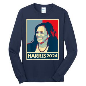 Kamala Harris 2024 Retro Usa Election Tall Long Sleeve T-Shirt