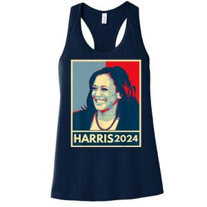 Kamala Harris 2024 Retro Usa Election Women's Racerback Tank