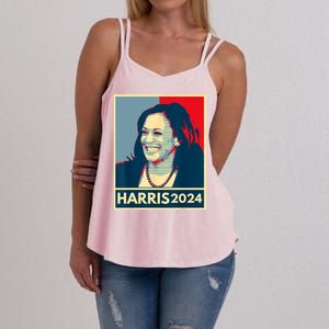 Kamala Harris 2024 Retro Usa Election Women's Strappy Tank