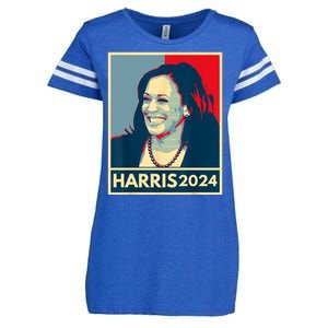 Kamala Harris 2024 Retro Usa Election Enza Ladies Jersey Football T-Shirt