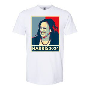 Kamala Harris 2024 Retro Usa Election Softstyle CVC T-Shirt