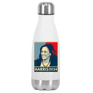 Kamala Harris 2024 Retro Usa Election Stainless Steel Insulated Water Bottle