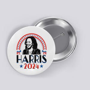 Kamala Harris 2024 Madam President Retro Vote Democrat Women Button