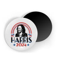 Kamala Harris 2024 Madam President Retro Vote Democrat Women Magnet