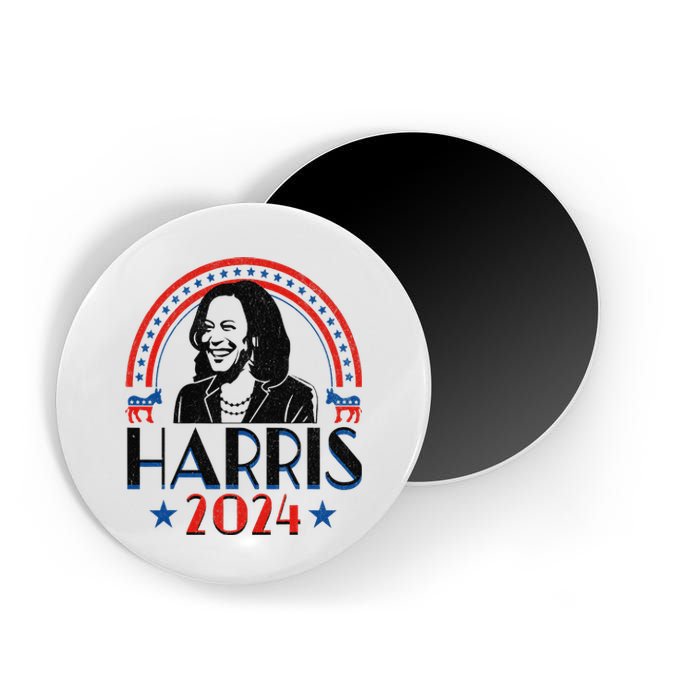 Kamala Harris 2024 Madam President Retro Vote Democrat Women Magnet