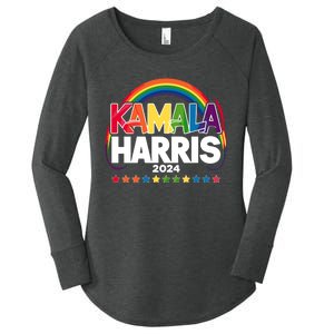 Kamala Harris 2024 Women's Perfect Tri Tunic Long Sleeve Shirt