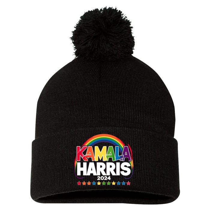 Kamala Harris 2024 Pom Pom 12in Knit Beanie