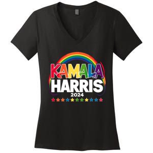 Kamala Harris 2024 Women's V-Neck T-Shirt