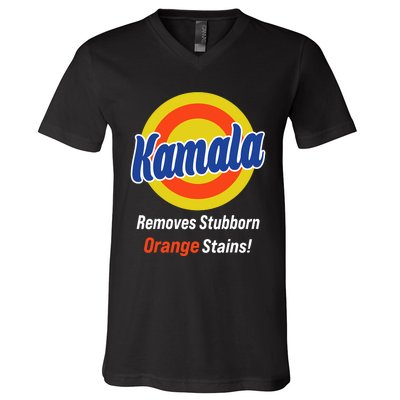 Kamala Harris 2024 Removes Stubborn Orange Stains V-Neck T-Shirt