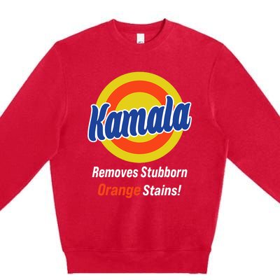 Kamala Harris 2024 Removes Stubborn Orange Stains Premium Crewneck Sweatshirt