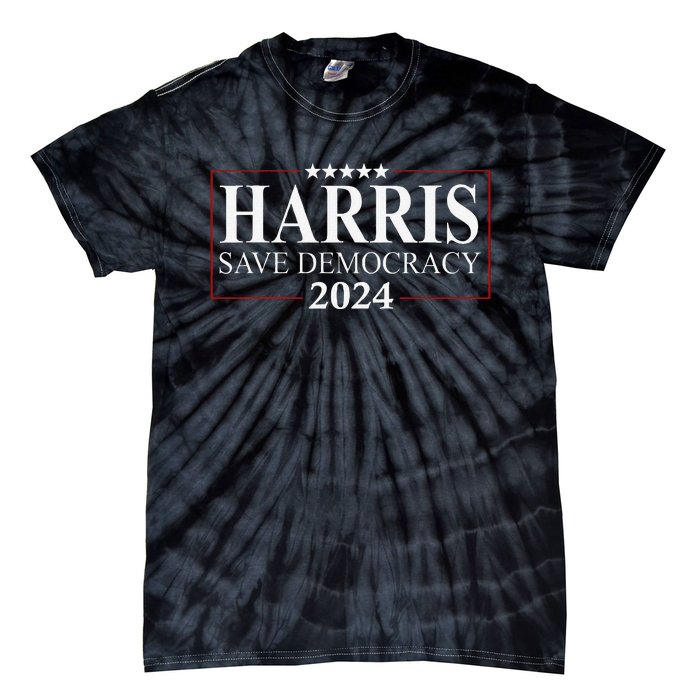 Kamala Harris 2024 Save Our Democracy Vote For President Tie-Dye T-Shirt