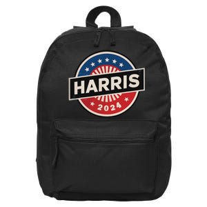 Kamala Harris 2024 For President Campaign 2024 Us Flag 16 in Basic Backpack