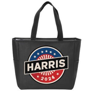 Kamala Harris 2024 For President Campaign 2024 Us Flag Zip Tote Bag