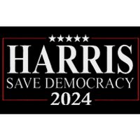 Kamala Harris 2024 Save Our Democracy Vote For President Bumper Sticker