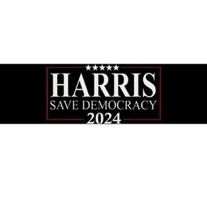 Kamala Harris 2024 Save Our Democracy Vote For President Bumper Sticker