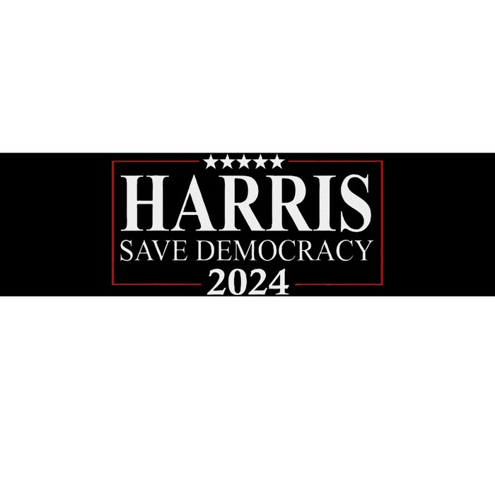 Kamala Harris 2024 Save Our Democracy Vote For President Bumper Sticker