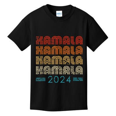 Kamala Harris 2024 Retro Vintage Election President 2024 Kids T-Shirt