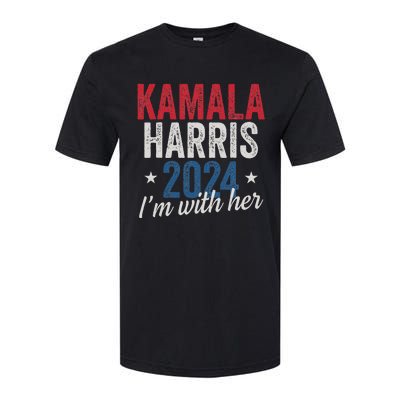 Kamala Harris 2024 Support IM With Her Kamala Harris 2024 Softstyle CVC T-Shirt