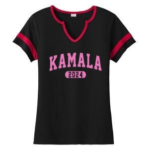 Kamala Harris 2024 President Varsity Ladies Halftime Notch Neck Tee