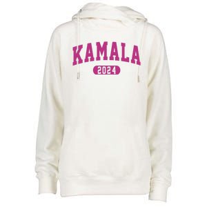 Kamala Harris 2024 President Varsity Womens Funnel Neck Pullover Hood