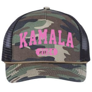 Kamala Harris 2024 President Varsity Retro Rope Trucker Hat Cap