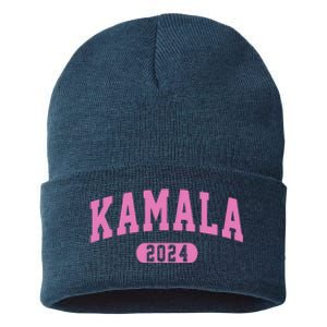 Kamala Harris 2024 President Varsity Sustainable Knit Beanie