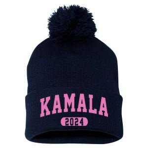 Kamala Harris 2024 President Varsity Pom Pom 12in Knit Beanie