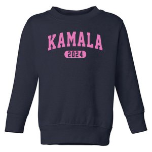 Kamala Harris 2024 President Varsity Toddler Sweatshirt