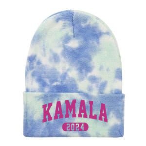 Kamala Harris 2024 President Varsity Tie Dye 12in Knit Beanie