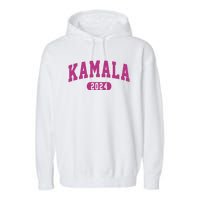 Kamala Harris 2024 President Varsity Garment-Dyed Fleece Hoodie