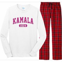 Kamala Harris 2024 President Varsity Long Sleeve Pajama Set