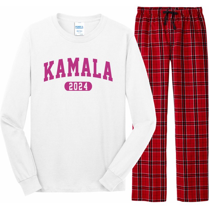 Kamala Harris 2024 President Varsity Long Sleeve Pajama Set