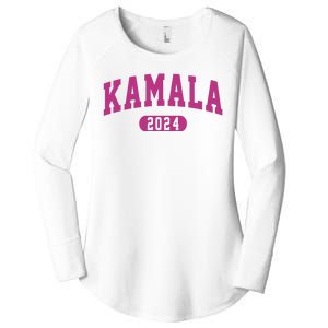 Kamala Harris 2024 President Varsity Women's Perfect Tri Tunic Long Sleeve Shirt