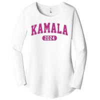 Kamala Harris 2024 President Varsity Women's Perfect Tri Tunic Long Sleeve Shirt