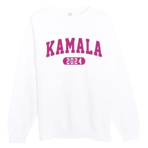 Kamala Harris 2024 President Varsity Premium Crewneck Sweatshirt