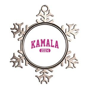 Kamala Harris 2024 President Varsity Metallic Star Ornament