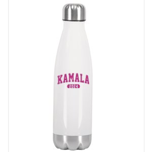 Kamala Harris 2024 President Varsity Stainless Steel Insulated Water Bottle