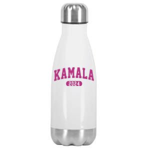 Kamala Harris 2024 President Varsity Stainless Steel Insulated Water Bottle