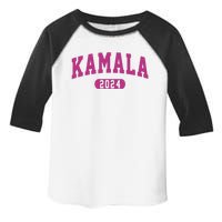 Kamala Harris 2024 President Varsity Toddler Fine Jersey T-Shirt