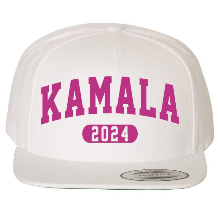 Kamala Harris 2024 President Varsity Wool Snapback Cap