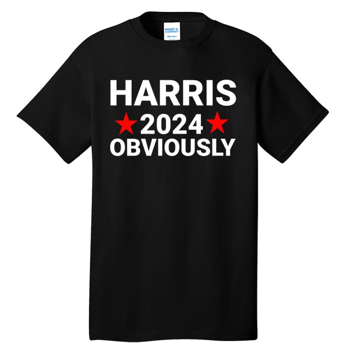 Kamala Harris 2024 Obviously Kamala Harris For President Obviously Tall T-Shirt