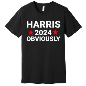 Kamala Harris 2024 Obviously Kamala Harris For President Obviously Premium T-Shirt