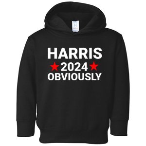 Kamala Harris 2024 Obviously Kamala Harris For President Obviously Toddler Hoodie