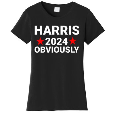 Kamala Harris 2024 Obviously Kamala Harris For President Obviously Women's T-Shirt