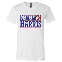 Kamala Harris 24 Harris 2024 Elect President Harris V-Neck T-Shirt